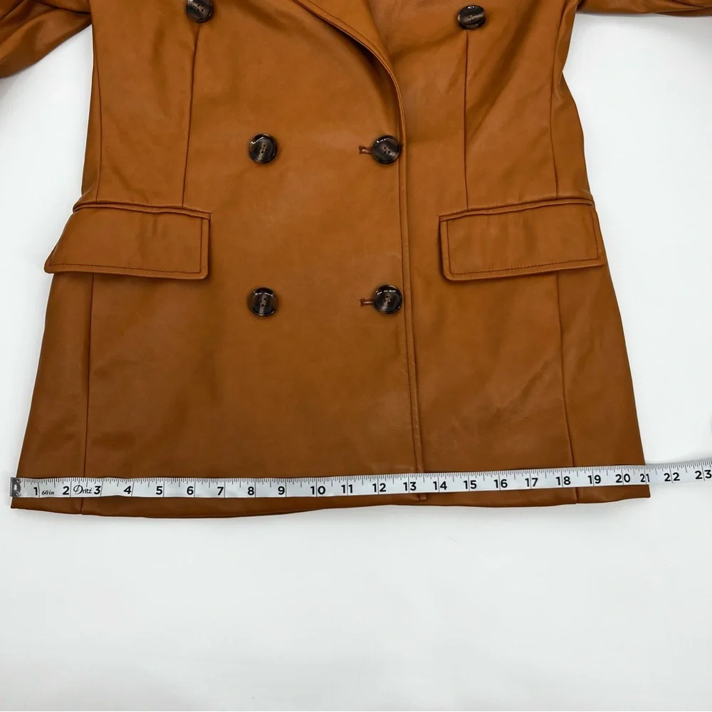 Avec Les Filles Faux Leather Blazer from Anthropologie, Small Petite